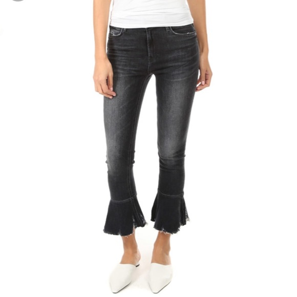 Mother jeans Cha Cha Chew in “Leave the Light On” distressed bell hem size 25 - Picture 3 of 9